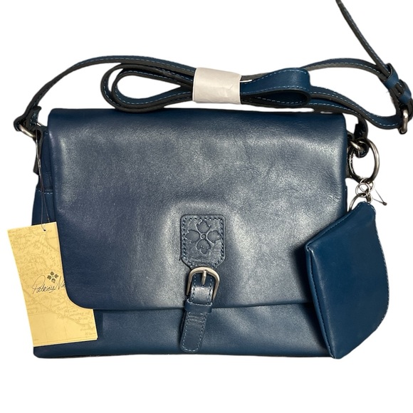 Patricia Nash Mili Leather Medium Flap Crossbody w/ Coin Pouch 0107 - Picture 1 of 13